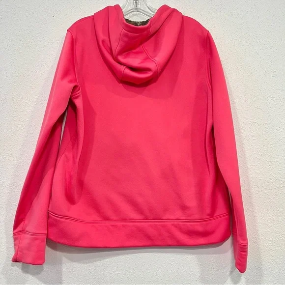 Under Armour Womens Pink and Green Long Sleeve Hoodie Size XL - Picture 3 of 5